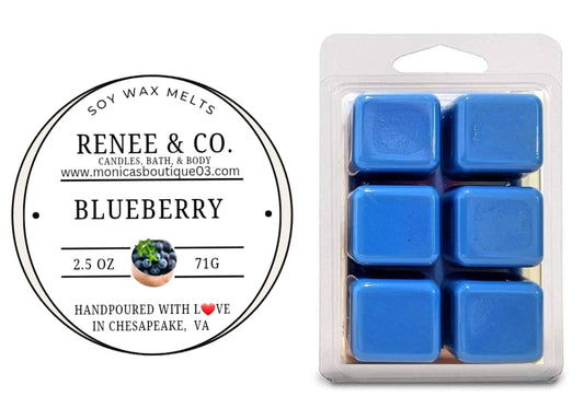 Blueberry Muffine 6 count wax melt in clamshell