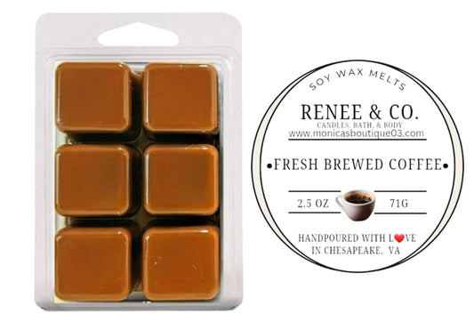 Fresh Brewed Coffee 6 count wax melt in clamshell