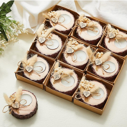 Wedding Favor Round Rustic Candle Holders (Set of 50)