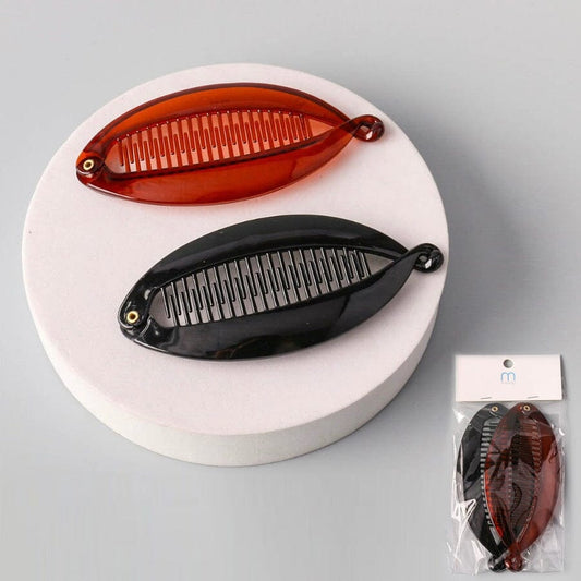 Black & Brown 2PC Set Hair Comb Clip ( 12 units)