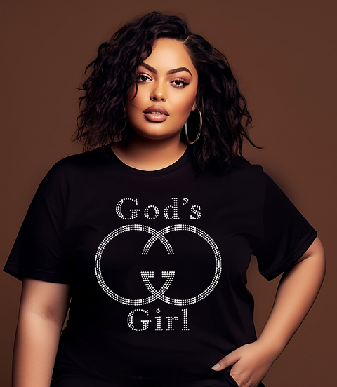 God's Girl Rhinestone Bling Tshirt