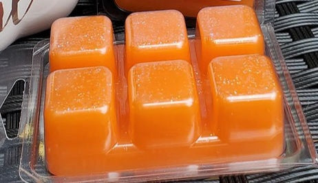 Orange Sherbert 6 count wax melt in clamshell