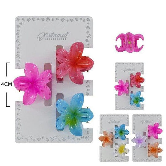 Flower Shape Jaw Clip Ser (12 units)