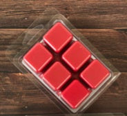 Strawberry 6 count wax melt in clamshell