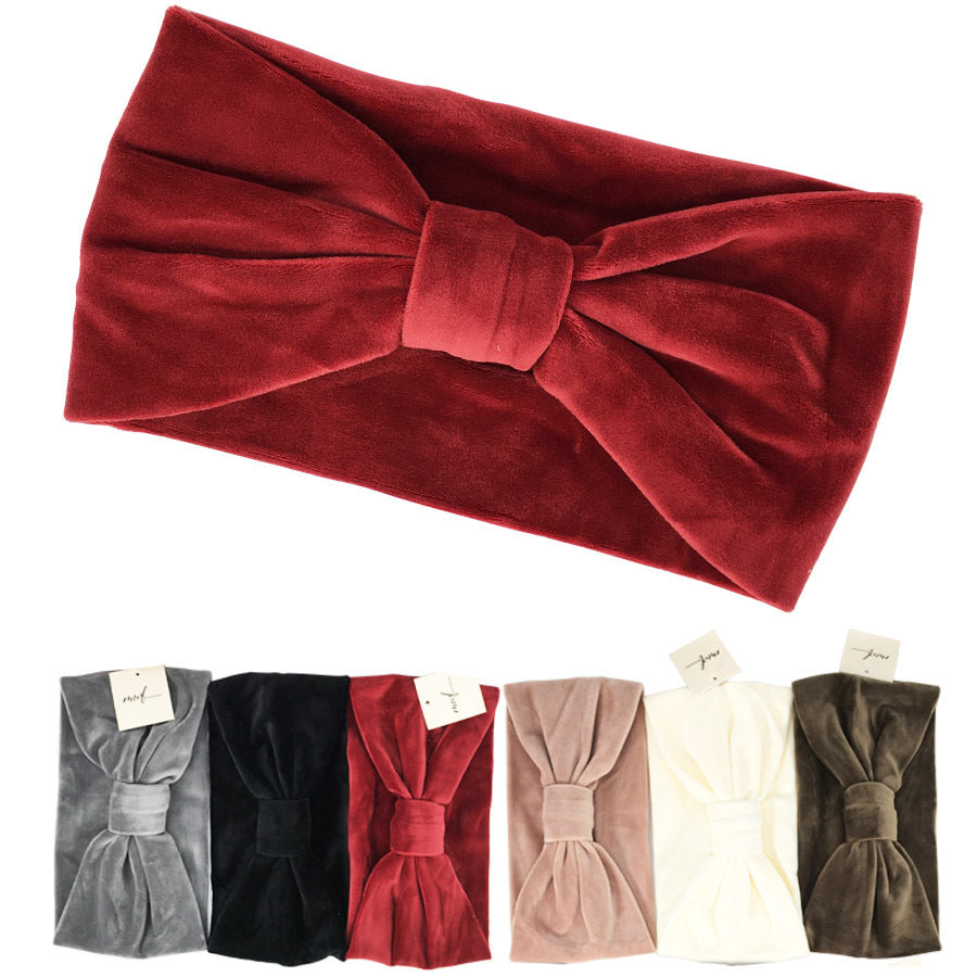 Velvet Headbands Winter Ear Warmers (12 units)